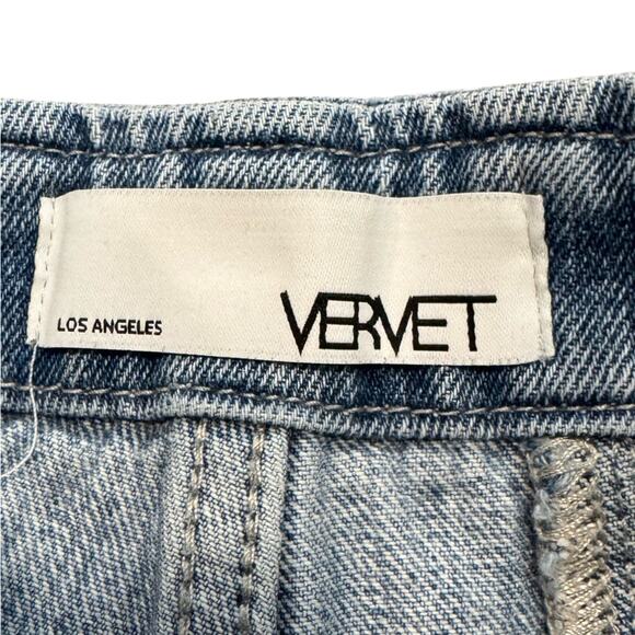 Vervet High Rise Light Wash Distressed Straight Cotton Jeans Women’s 26 - Picture 3 of 6